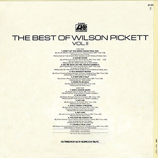 wilson pickett best of volume 2 france 40225 back
