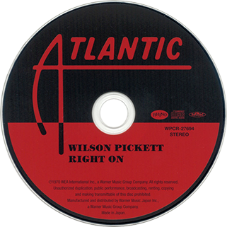 wilson pickett cd right on japan label