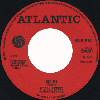 wilson pickett single hey joe belgium label 1