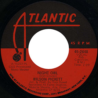 wilson pickett single usa night owl pl