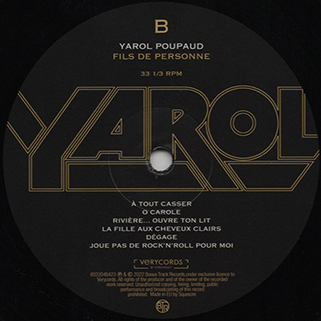 Yarol Poupaud LP Fils De Personne label B