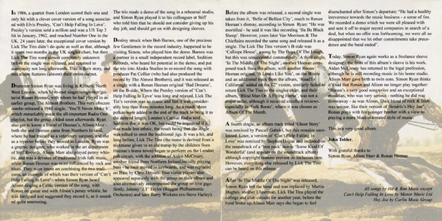 Lick The Tins CD Blind Man On a Flying Horse talking elephant  cover in
