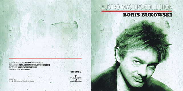 Boris Bukowski CD Austro Masters Collection cover out