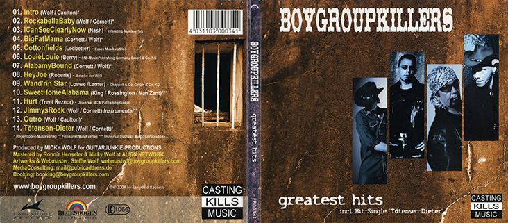 Boygroupkillers CD Greatest Hits cover out