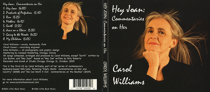 Carol Williams CD Hey Joan cover out