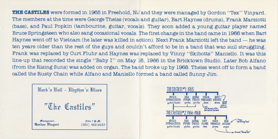 the castiles CD live January 1967 cover in