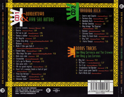 Joe King Carrasco CD Bordertown and Viva San Antone tray out