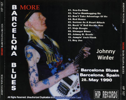 johnny winter cd barcelona blues tray