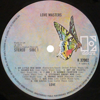 love lp elektra masters label 1