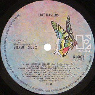 love lp elektra masters label 2