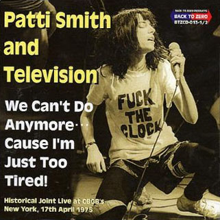 Patti smith cd we can't do it front