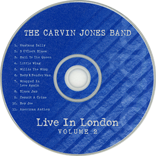 Carvin Jones Band CD Live In London Volume 2 label