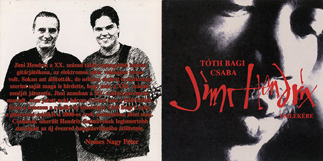 Toth Bagi Csaba CD Jimi Hendrix Emlékére cover out