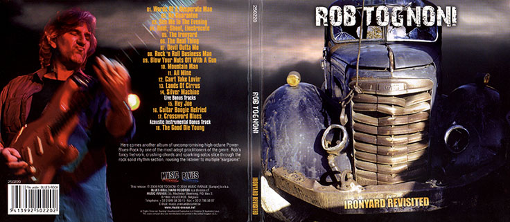 rob tognoni cd ironyard revisited belgium cover out